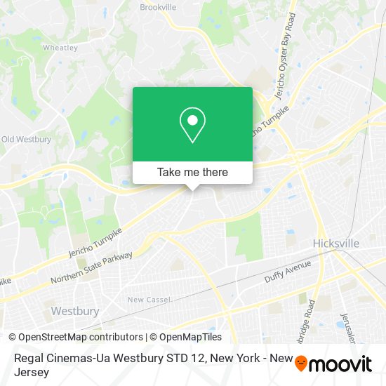 Mapa de Regal Cinemas-Ua Westbury STD 12