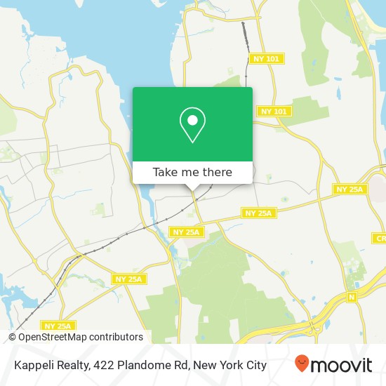 Mapa de Kappeli Realty, 422 Plandome Rd
