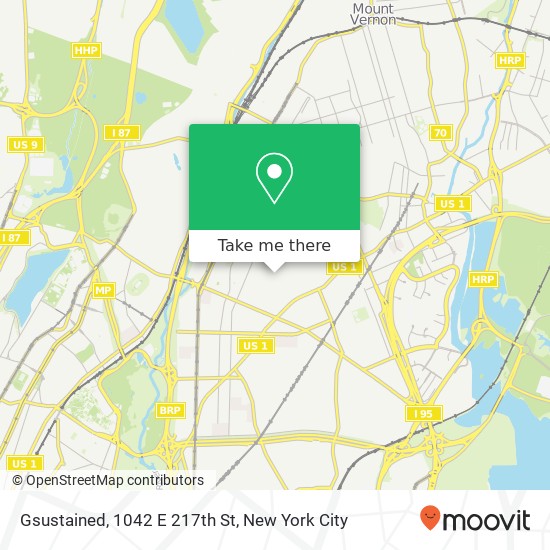 Gsustained, 1042 E 217th St map