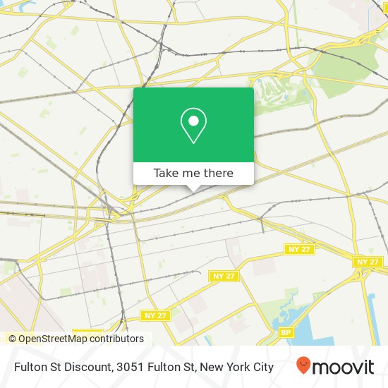 Mapa de Fulton St Discount, 3051 Fulton St