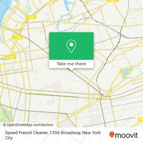 Mapa de Speed French Cleaner, 1356 Broadway