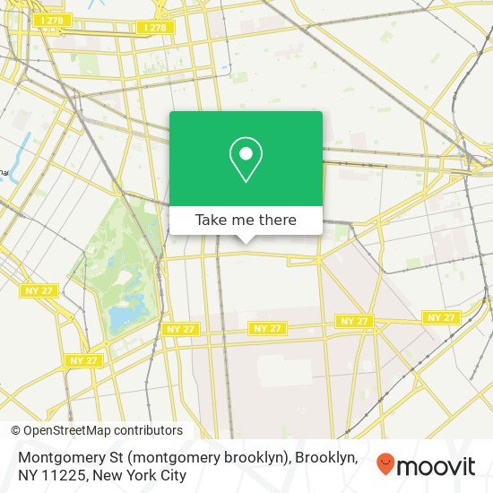 Montgomery St (montgomery brooklyn), Brooklyn, NY 11225 map