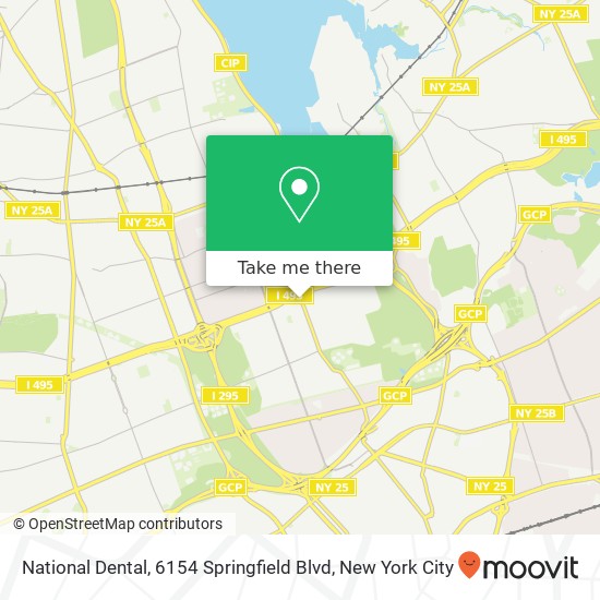 National Dental, 6154 Springfield Blvd map