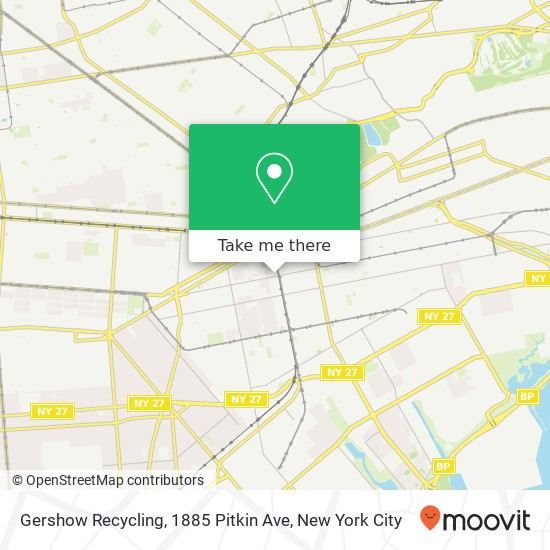 Mapa de Gershow Recycling, 1885 Pitkin Ave