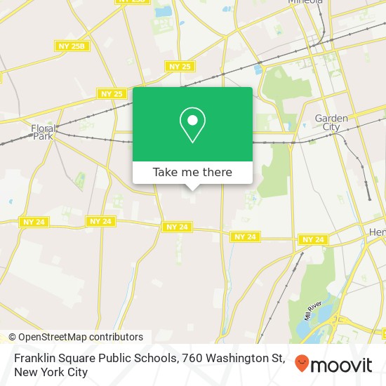 Franklin Square Public Schools, 760 Washington St map