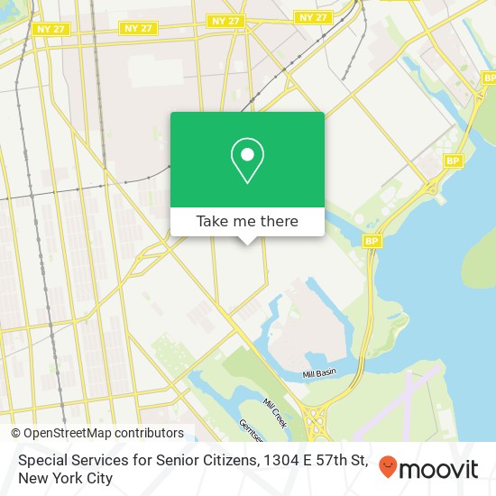 Special Services for Senior Citizens, 1304 E 57th St map