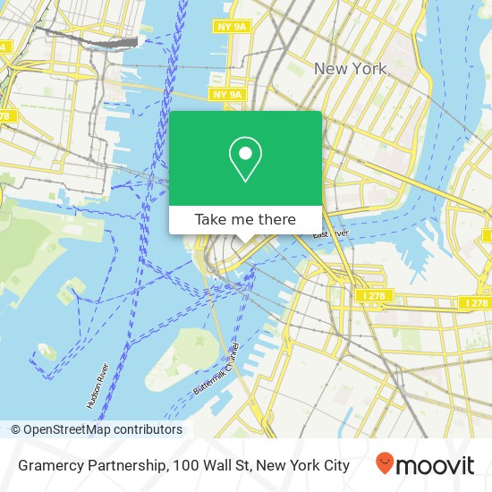 Gramercy Partnership, 100 Wall St map