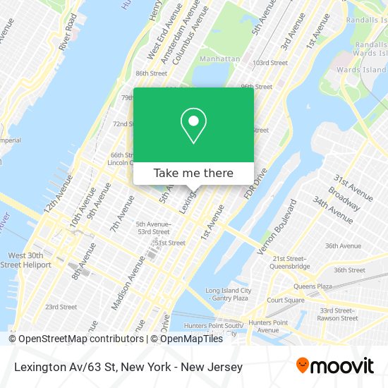 Lexington Av/63 St map