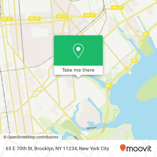 65 E 70th St, Brooklyn, NY 11234 map