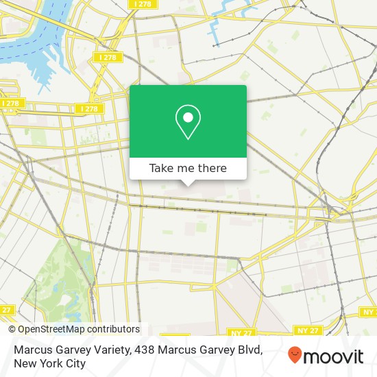 Marcus Garvey Variety, 438 Marcus Garvey Blvd map