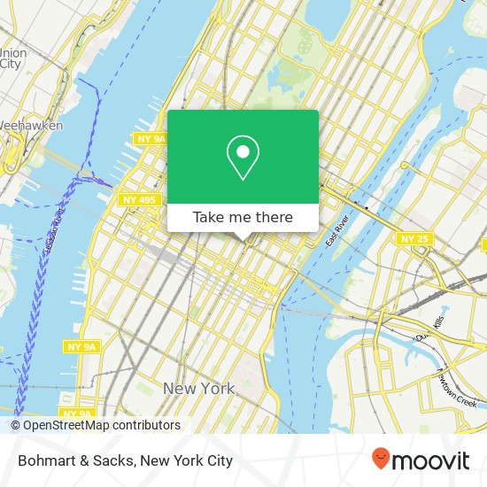Mapa de Bohmart & Sacks, 60 E 42nd St