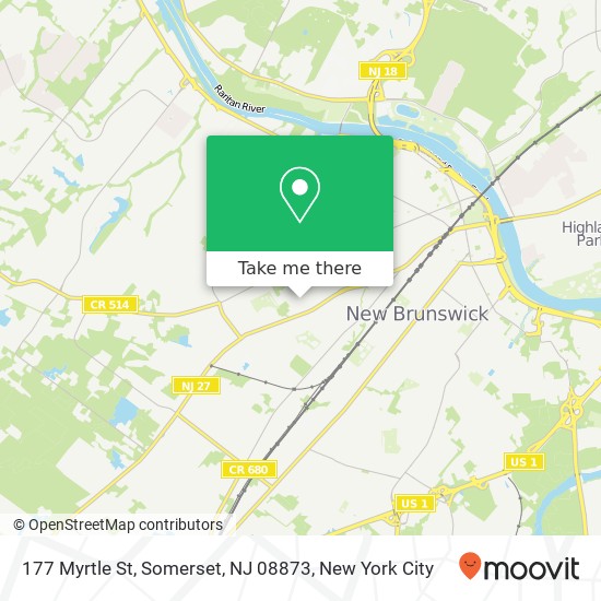 177 Myrtle St, Somerset, NJ 08873 map