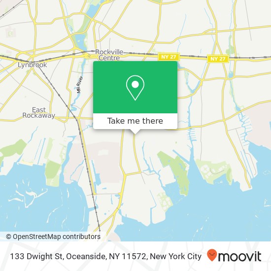 Mapa de 133 Dwight St, Oceanside, NY 11572