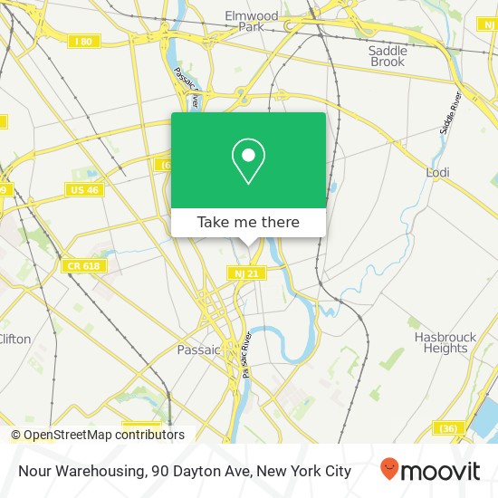 Mapa de Nour Warehousing, 90 Dayton Ave
