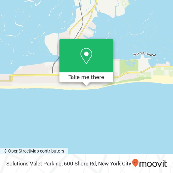 Solutions Valet Parking, 600 Shore Rd map