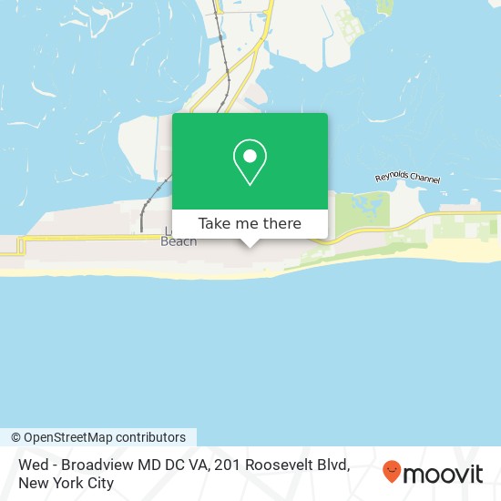 Wed - Broadview MD DC VA, 201 Roosevelt Blvd map