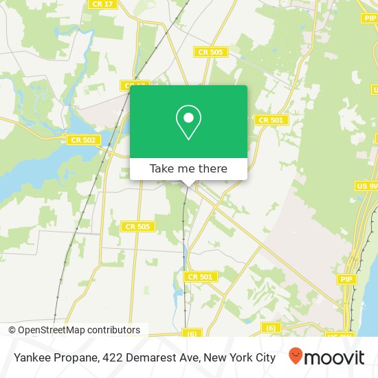 Mapa de Yankee Propane, 422 Demarest Ave