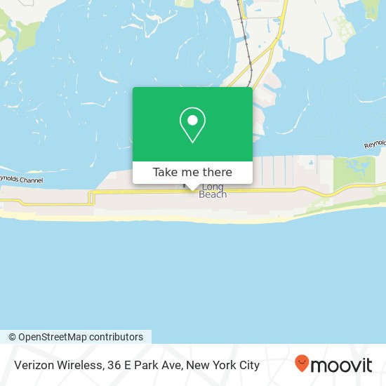 Verizon Wireless, 36 E Park Ave map