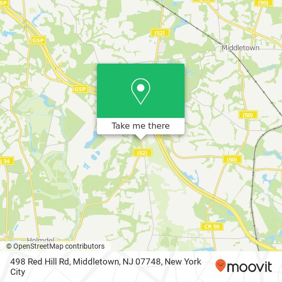 498 Red Hill Rd, Middletown, NJ 07748 map