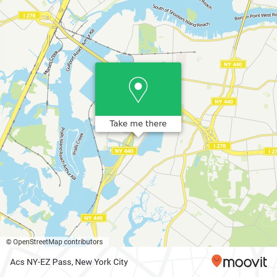 Mapa de Acs NY-EZ Pass