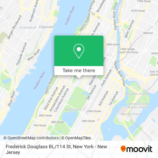 Mapa de Frederick Douglass BL/114 St