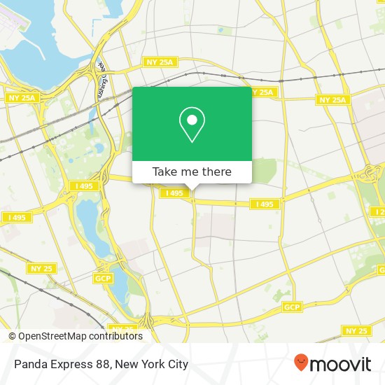 Mapa de Panda Express 88, 5920 Kissena Blvd