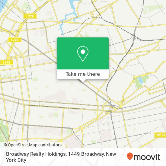 Broadway Realty Holdings, 1449 Broadway map