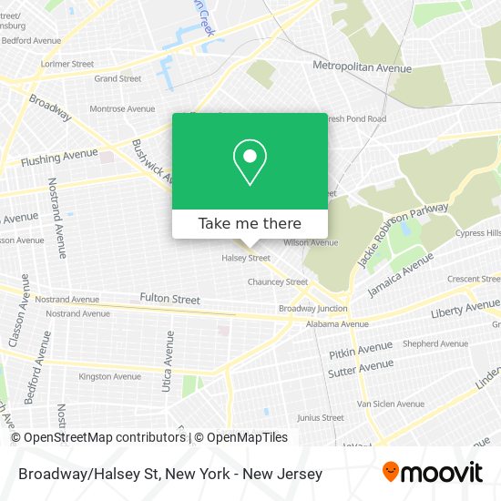Mapa de Broadway/Halsey St