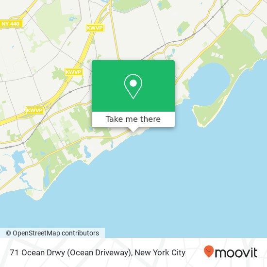 71 Ocean Drwy (Ocean Driveway), Staten Island, NY 10312 map