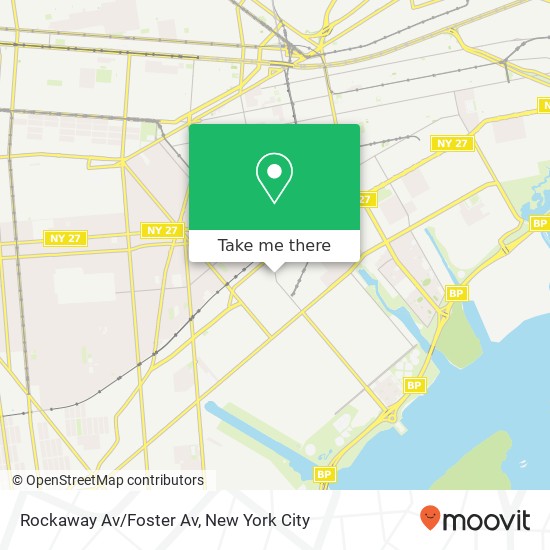 Rockaway Av/Foster Av map