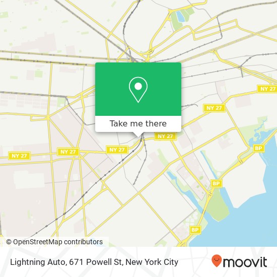 Mapa de Lightning Auto, 671 Powell St