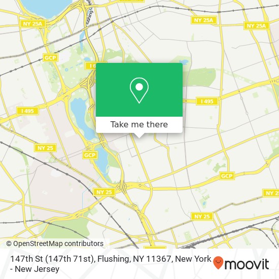147th St (147th 71st), Flushing, NY 11367 map