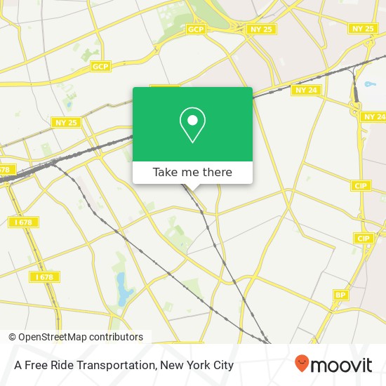 A Free Ride Transportation map