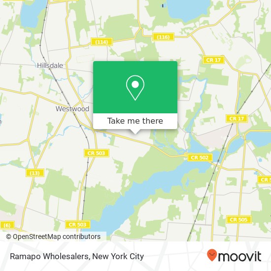 Ramapo Wholesalers map