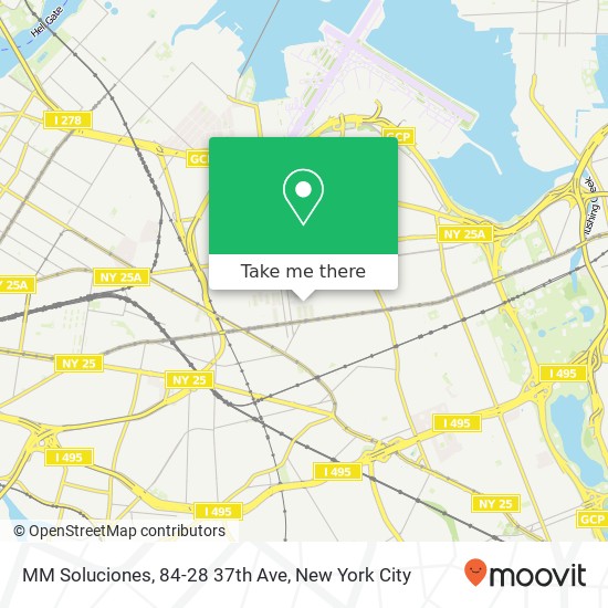 Mapa de MM Soluciones, 84-28 37th Ave
