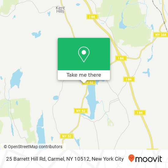 Mapa de 25 Barrett Hill Rd, Carmel, NY 10512