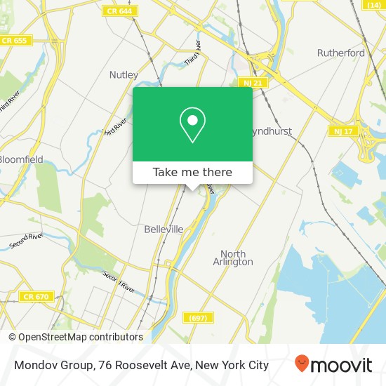 Mapa de Mondov Group, 76 Roosevelt Ave