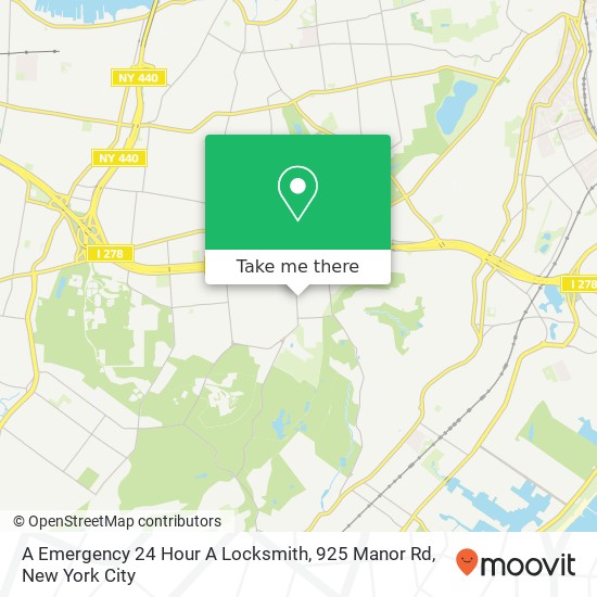 A Emergency 24 Hour A Locksmith, 925 Manor Rd map