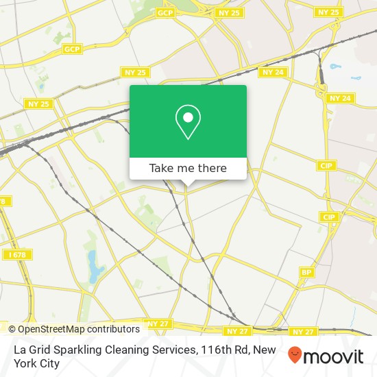 La Grid Sparkling Cleaning Services, 116th Rd map