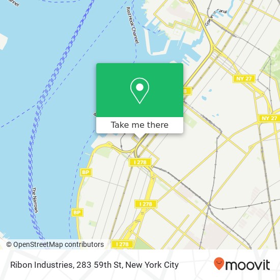 Mapa de Ribon Industries, 283 59th St