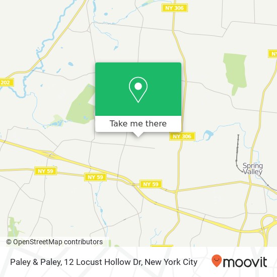 Mapa de Paley & Paley, 12 Locust Hollow Dr