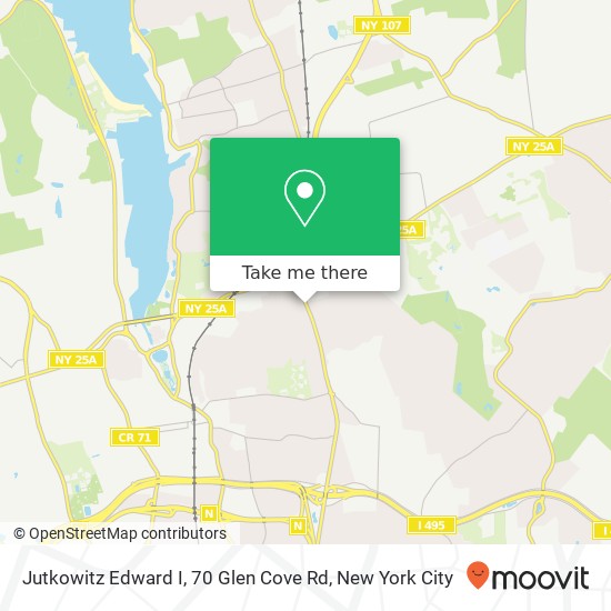 Jutkowitz Edward I, 70 Glen Cove Rd map