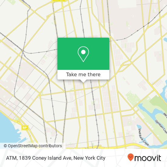 ATM, 1839 Coney Island Ave map