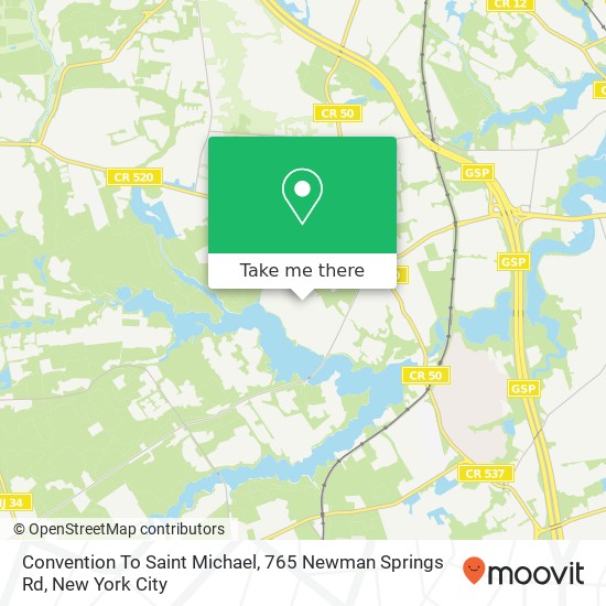 Convention To Saint Michael, 765 Newman Springs Rd map