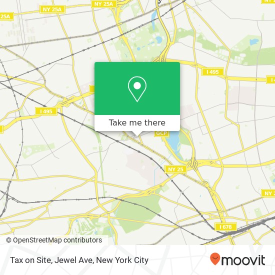 Tax on Site, Jewel Ave map
