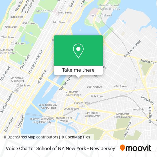 Voice Charter School of NY map