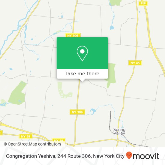 Congregation Yeshiva, 244 Route 306 map