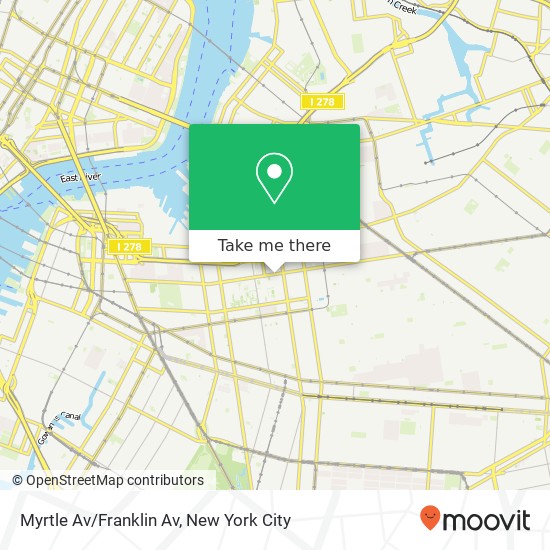 Myrtle Av/Franklin Av map