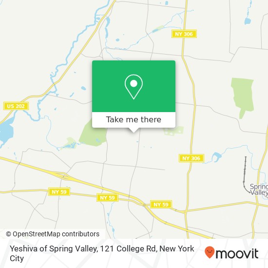 Mapa de Yeshiva of Spring Valley, 121 College Rd