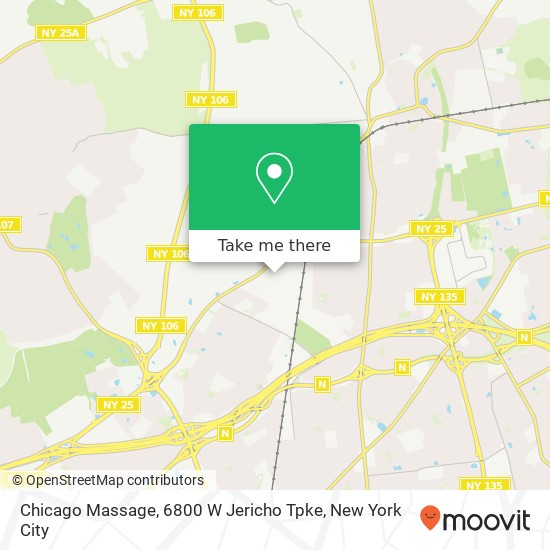 Chicago Massage, 6800 W Jericho Tpke map